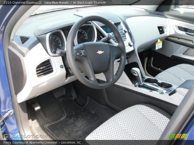 Navy Blue Metallic / Jet Black/Light Titanium 2010 Chevrolet Equinox LS