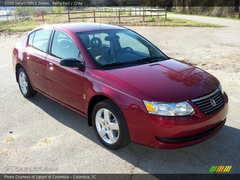 Berry Red / Gray 2006 Saturn ION 2 Sedan