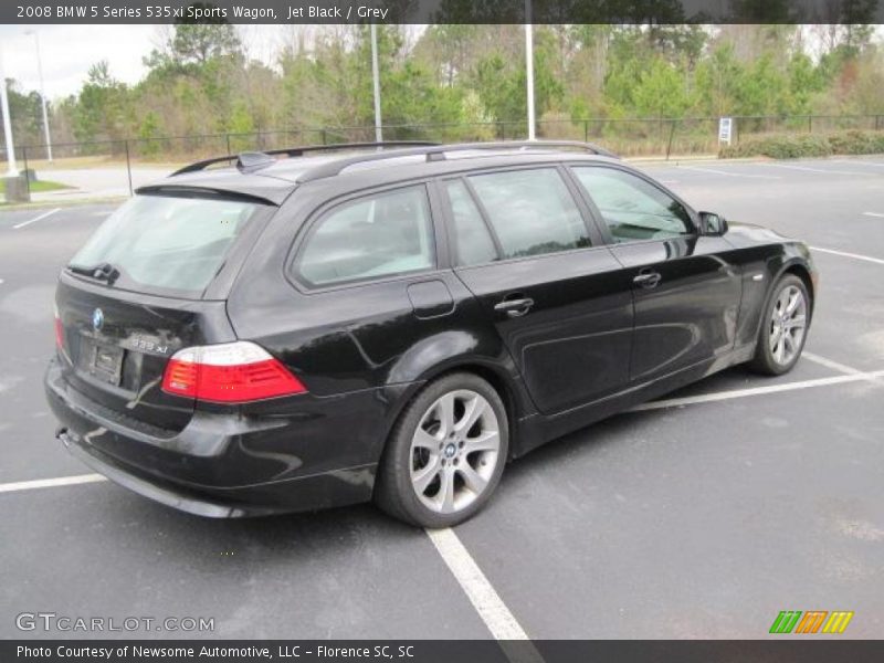Jet Black / Grey 2008 BMW 5 Series 535xi Sports Wagon