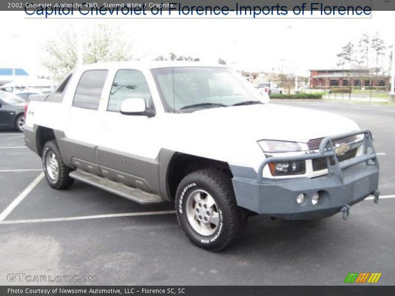 Summit White / Graphite 2002 Chevrolet Avalanche 4WD