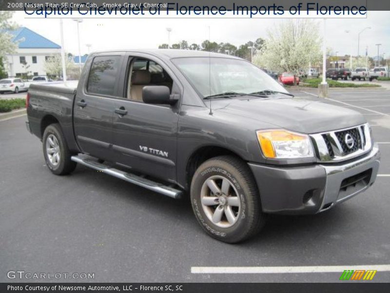 Smoke Gray / Charcoal 2008 Nissan Titan SE Crew Cab