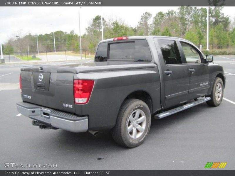 Smoke Gray / Charcoal 2008 Nissan Titan SE Crew Cab