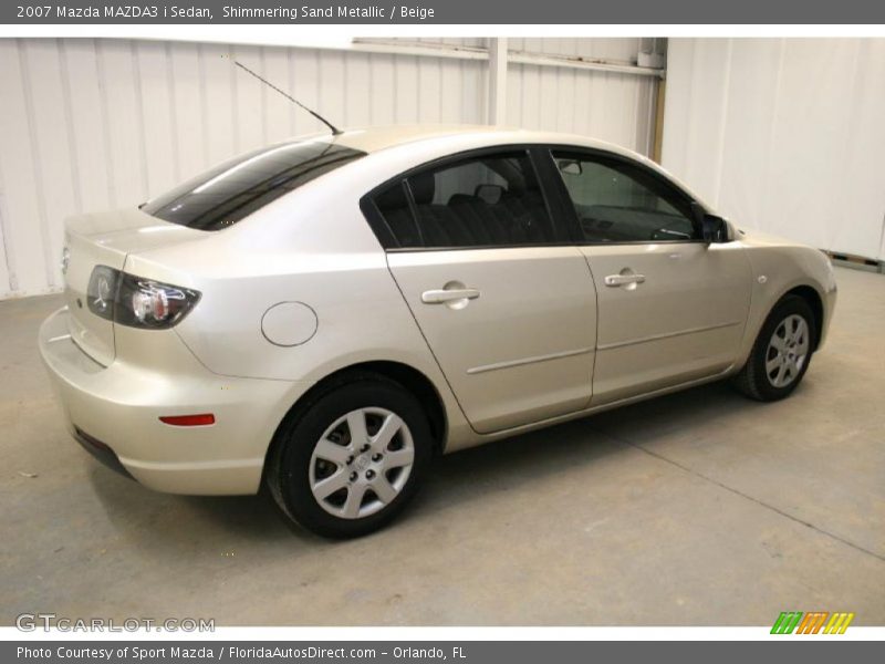 Shimmering Sand Metallic / Beige 2007 Mazda MAZDA3 i Sedan