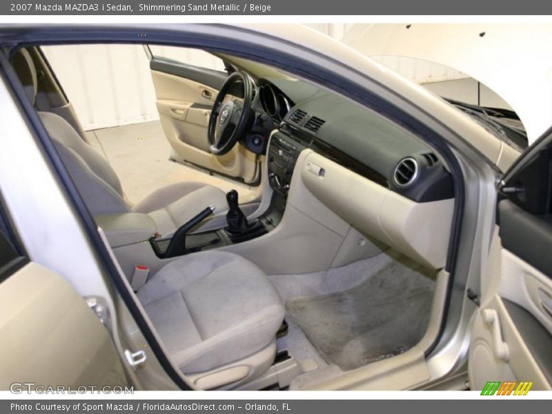 Shimmering Sand Metallic / Beige 2007 Mazda MAZDA3 i Sedan