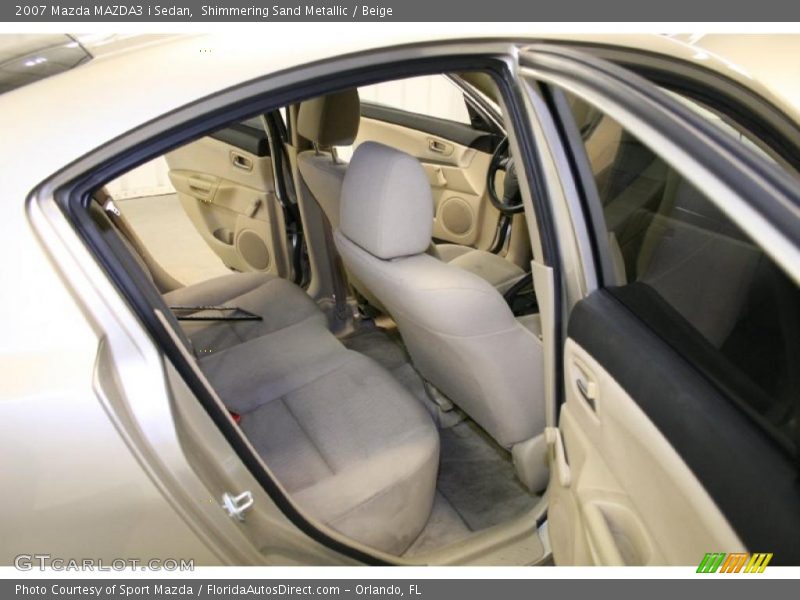 Shimmering Sand Metallic / Beige 2007 Mazda MAZDA3 i Sedan