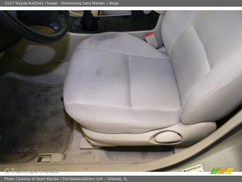 Shimmering Sand Metallic / Beige 2007 Mazda MAZDA3 i Sedan