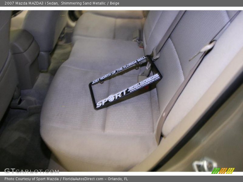 Shimmering Sand Metallic / Beige 2007 Mazda MAZDA3 i Sedan