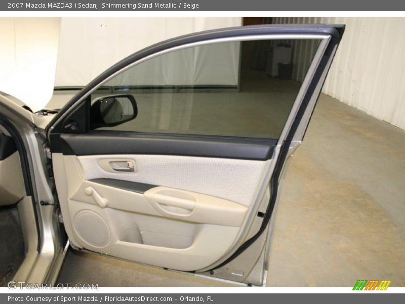 Shimmering Sand Metallic / Beige 2007 Mazda MAZDA3 i Sedan