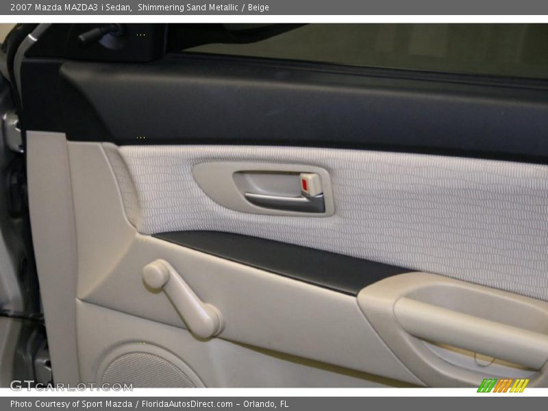 Shimmering Sand Metallic / Beige 2007 Mazda MAZDA3 i Sedan