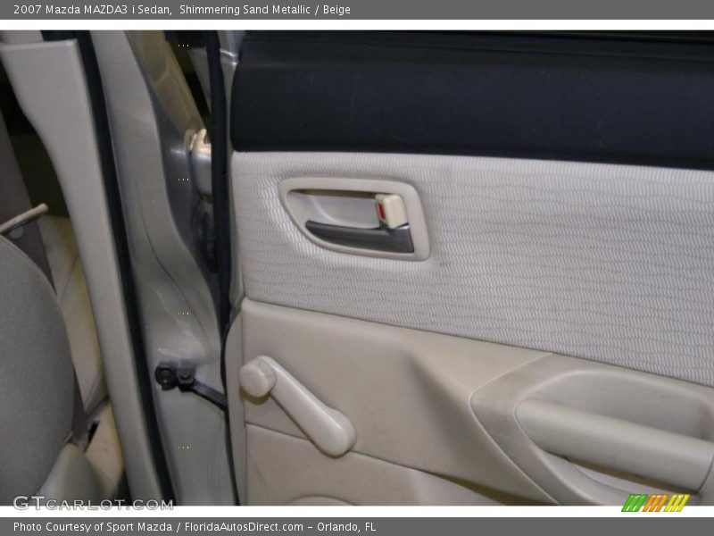 Shimmering Sand Metallic / Beige 2007 Mazda MAZDA3 i Sedan