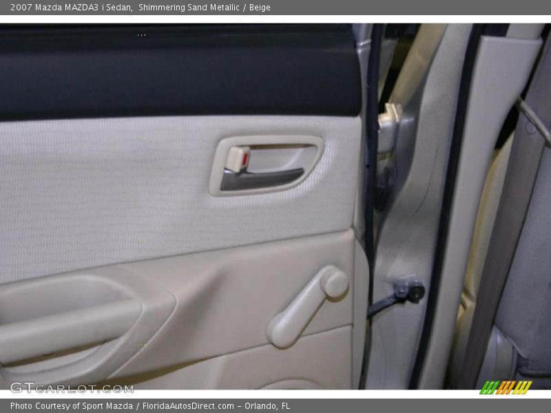 Shimmering Sand Metallic / Beige 2007 Mazda MAZDA3 i Sedan