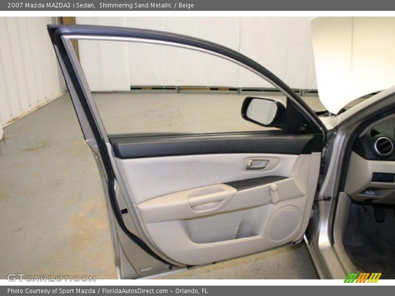 Shimmering Sand Metallic / Beige 2007 Mazda MAZDA3 i Sedan