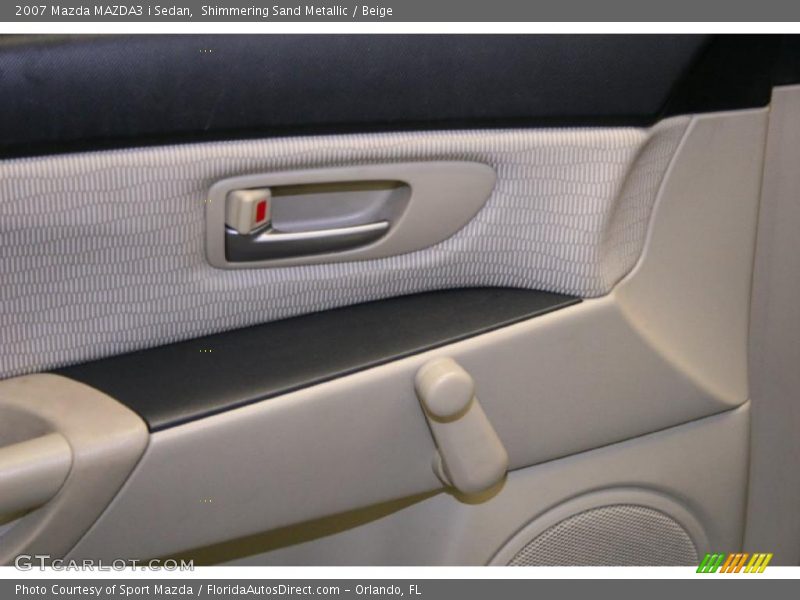 Shimmering Sand Metallic / Beige 2007 Mazda MAZDA3 i Sedan