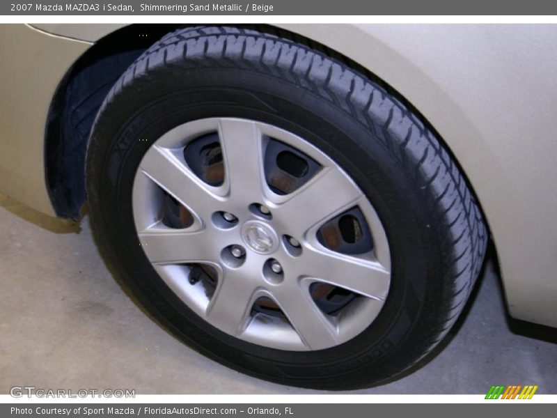 Shimmering Sand Metallic / Beige 2007 Mazda MAZDA3 i Sedan