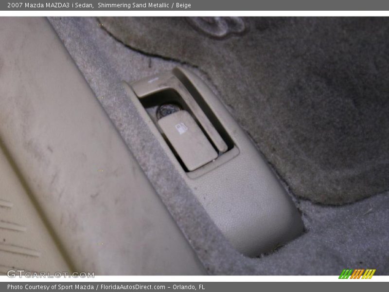 Shimmering Sand Metallic / Beige 2007 Mazda MAZDA3 i Sedan