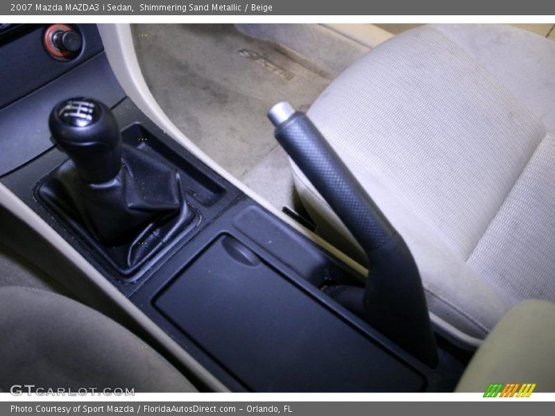 Shimmering Sand Metallic / Beige 2007 Mazda MAZDA3 i Sedan