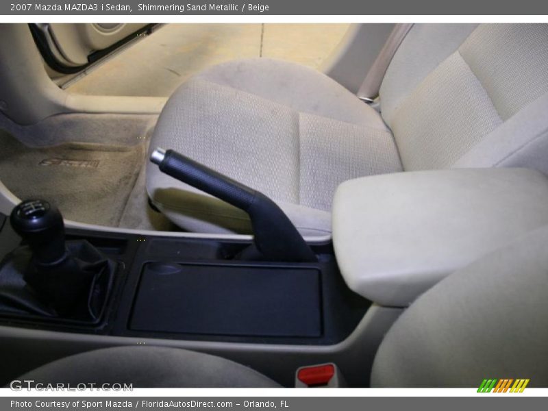 Shimmering Sand Metallic / Beige 2007 Mazda MAZDA3 i Sedan