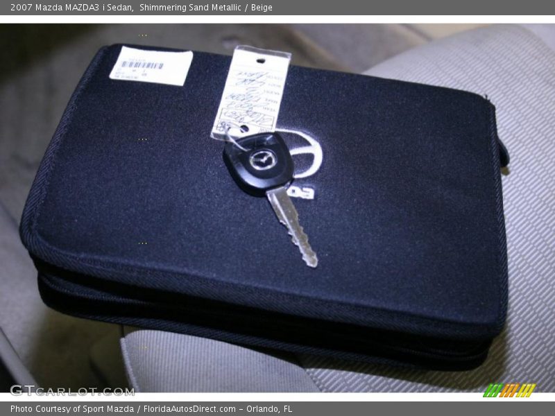 Shimmering Sand Metallic / Beige 2007 Mazda MAZDA3 i Sedan