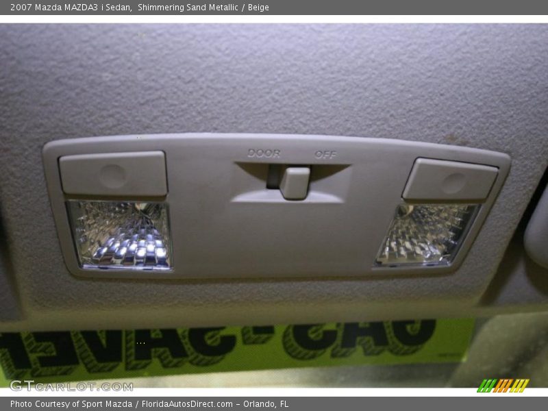 Shimmering Sand Metallic / Beige 2007 Mazda MAZDA3 i Sedan