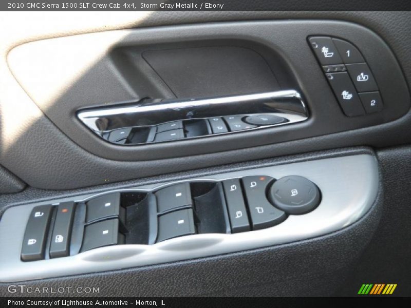 Storm Gray Metallic / Ebony 2010 GMC Sierra 1500 SLT Crew Cab 4x4
