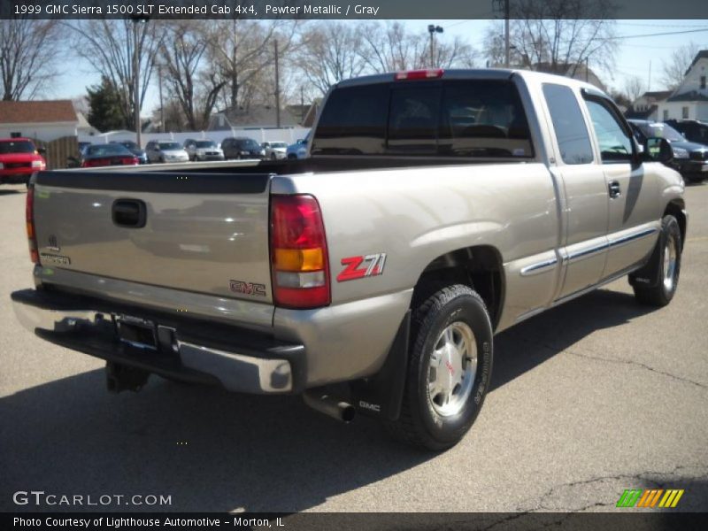 Pewter Metallic / Gray 1999 GMC Sierra 1500 SLT Extended Cab 4x4