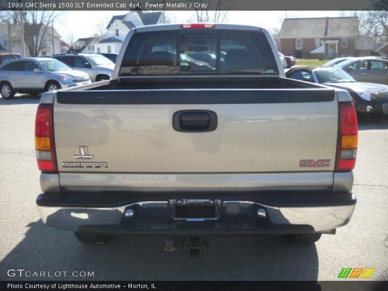 Pewter Metallic / Gray 1999 GMC Sierra 1500 SLT Extended Cab 4x4