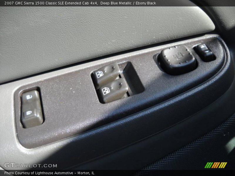 Deep Blue Metallic / Ebony Black 2007 GMC Sierra 1500 Classic SLE Extended Cab 4x4