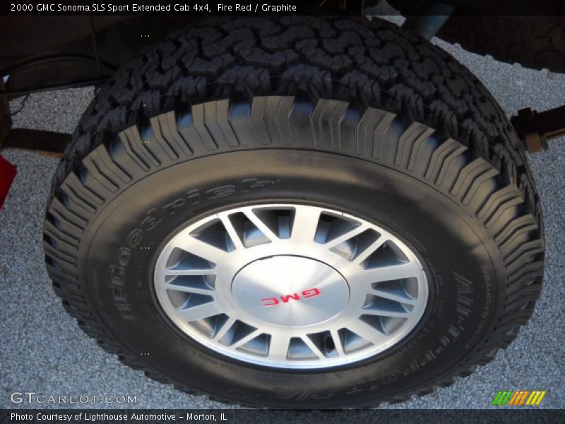 Fire Red / Graphite 2000 GMC Sonoma SLS Sport Extended Cab 4x4