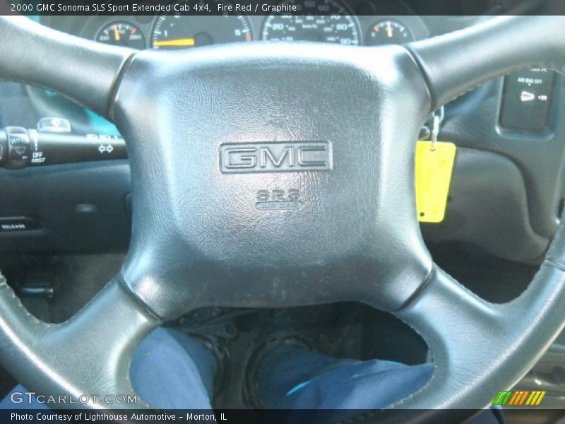 Fire Red / Graphite 2000 GMC Sonoma SLS Sport Extended Cab 4x4