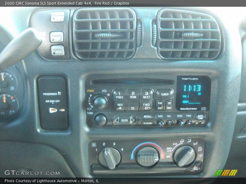 Fire Red / Graphite 2000 GMC Sonoma SLS Sport Extended Cab 4x4