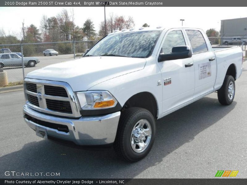 Bright White / Dark Slate/Medium Graystone 2010 Dodge Ram 2500 ST Crew Cab 4x4