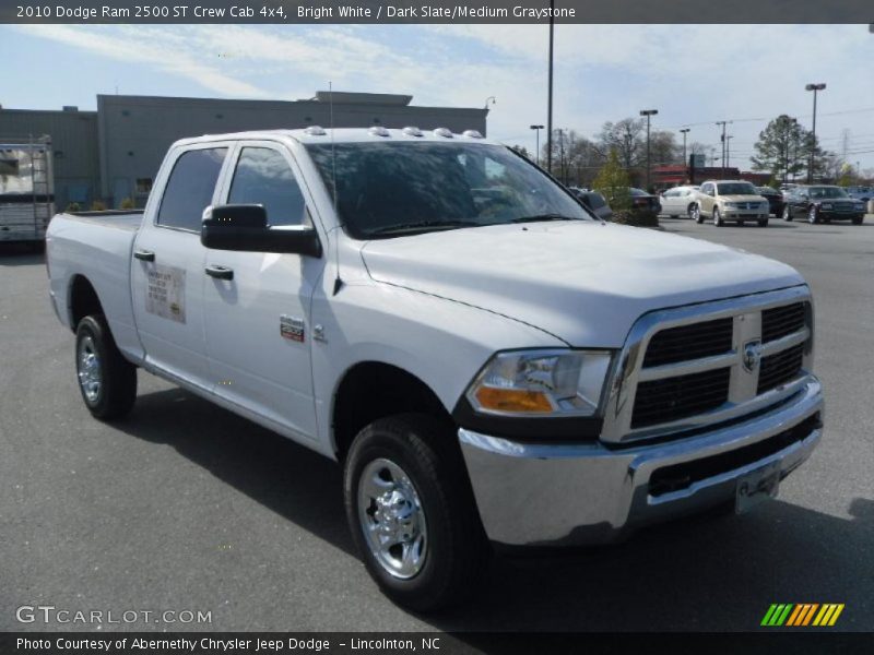 Bright White / Dark Slate/Medium Graystone 2010 Dodge Ram 2500 ST Crew Cab 4x4