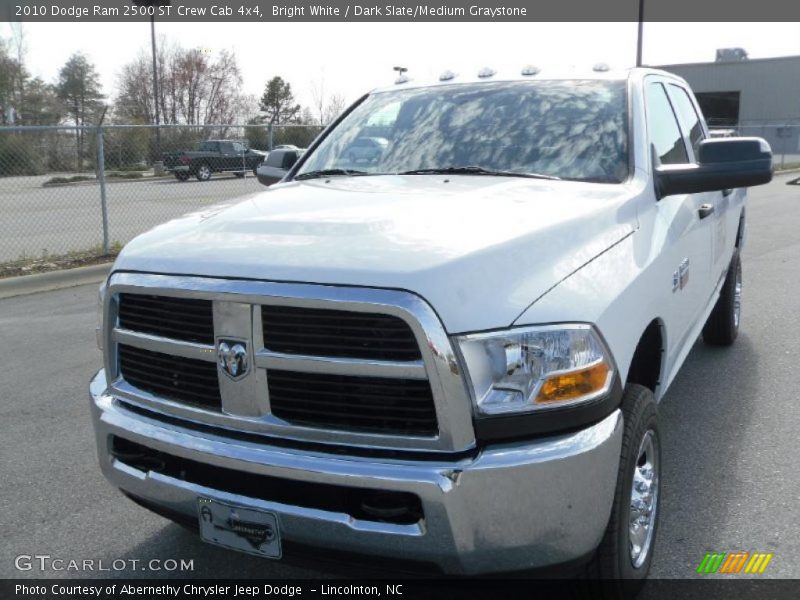 Bright White / Dark Slate/Medium Graystone 2010 Dodge Ram 2500 ST Crew Cab 4x4