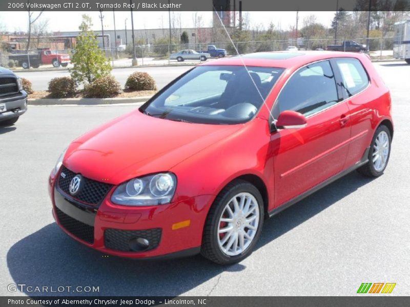 Tornado Red / Black Leather 2006 Volkswagen GTI 2.0T