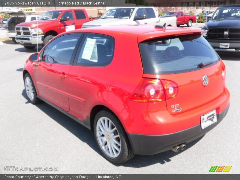 Tornado Red / Black Leather 2006 Volkswagen GTI 2.0T