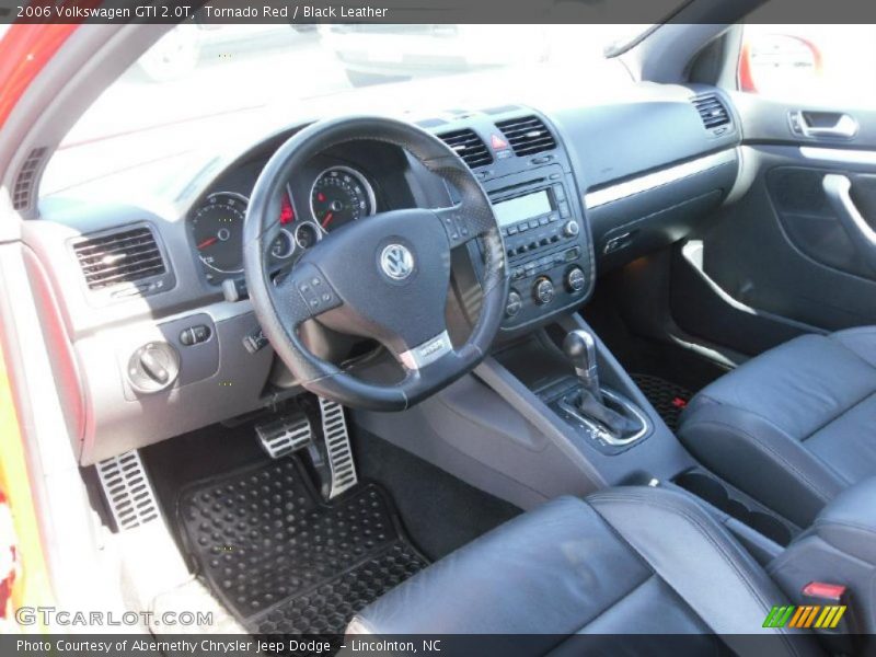 Tornado Red / Black Leather 2006 Volkswagen GTI 2.0T