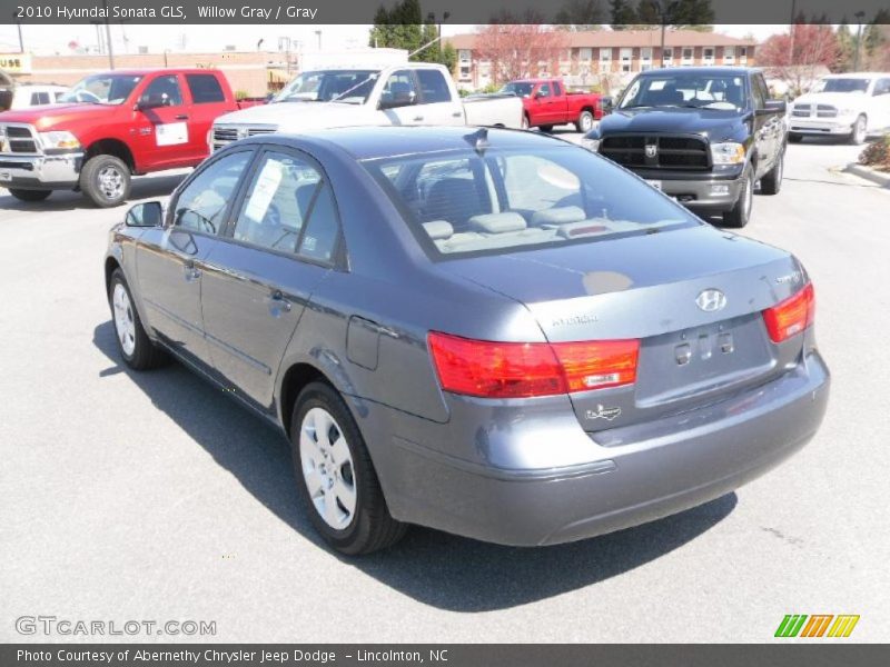 Willow Gray / Gray 2010 Hyundai Sonata GLS