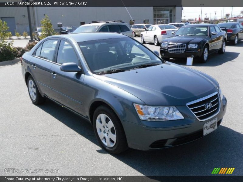 Willow Gray / Gray 2010 Hyundai Sonata GLS