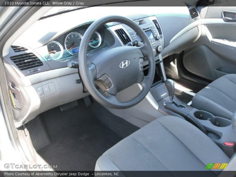 Willow Gray / Gray 2010 Hyundai Sonata GLS