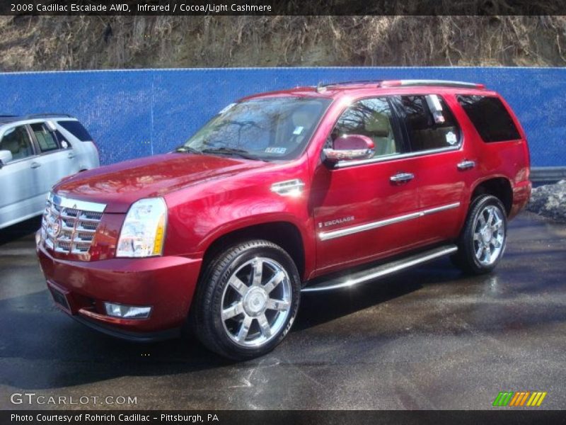 Infrared / Cocoa/Light Cashmere 2008 Cadillac Escalade AWD