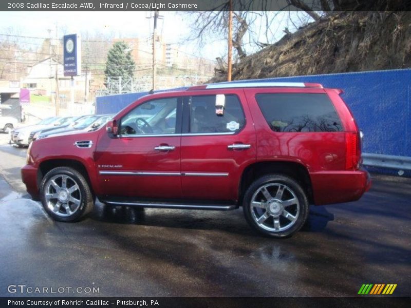 Infrared / Cocoa/Light Cashmere 2008 Cadillac Escalade AWD