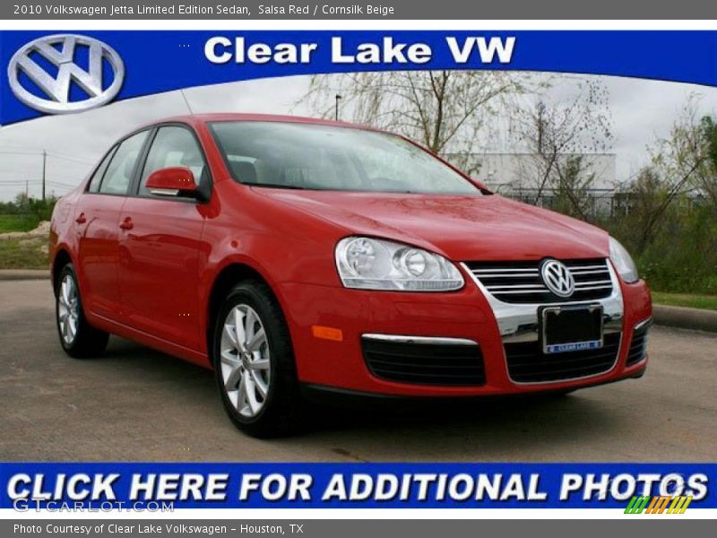 Salsa Red / Cornsilk Beige 2010 Volkswagen Jetta Limited Edition Sedan