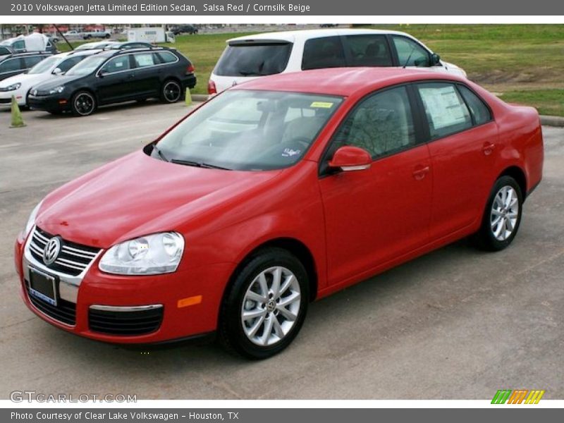 Salsa Red / Cornsilk Beige 2010 Volkswagen Jetta Limited Edition Sedan