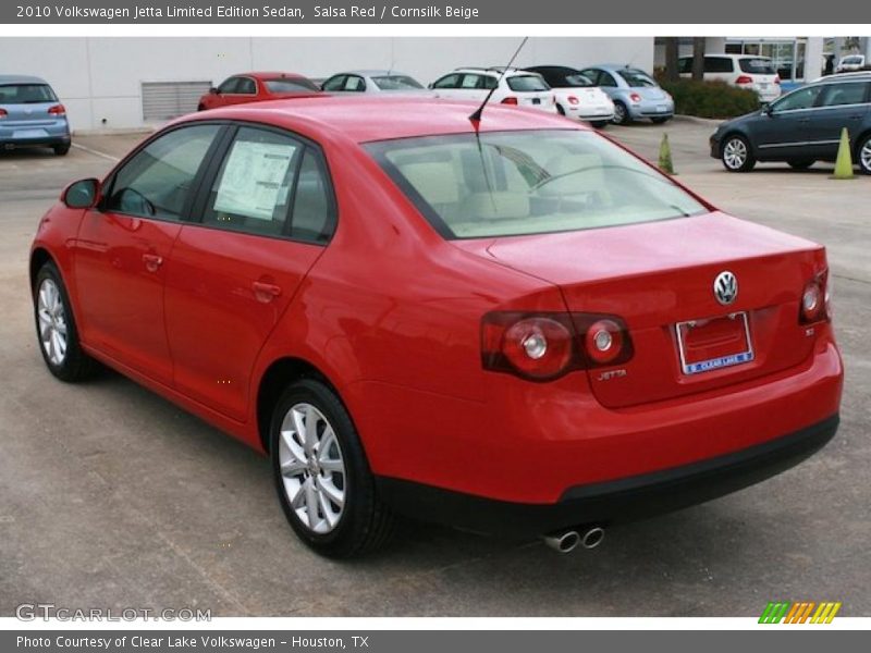 Salsa Red / Cornsilk Beige 2010 Volkswagen Jetta Limited Edition Sedan