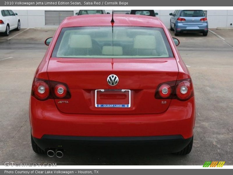 Salsa Red / Cornsilk Beige 2010 Volkswagen Jetta Limited Edition Sedan