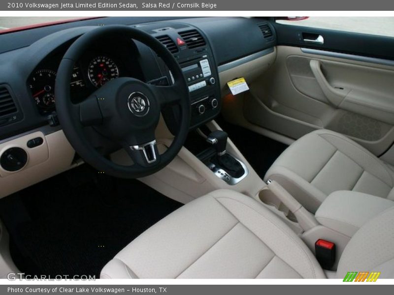 Salsa Red / Cornsilk Beige 2010 Volkswagen Jetta Limited Edition Sedan