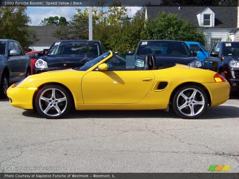 Speed Yellow / Black 2000 Porsche Boxster