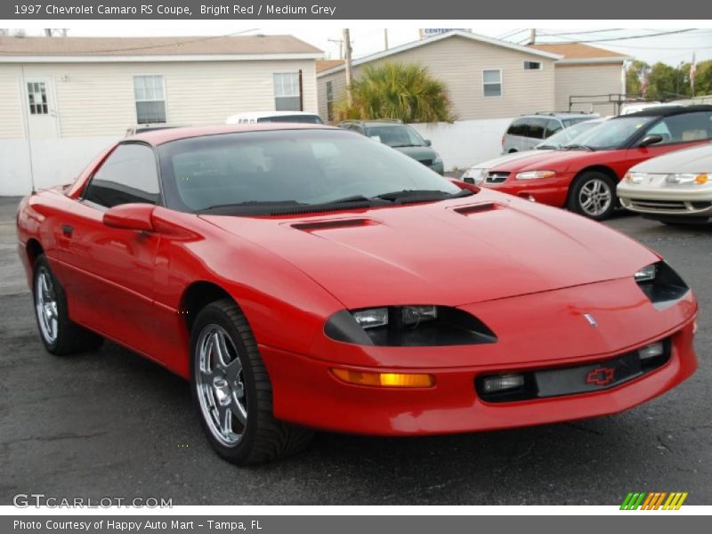 Bright Red / Medium Grey 1997 Chevrolet Camaro RS Coupe