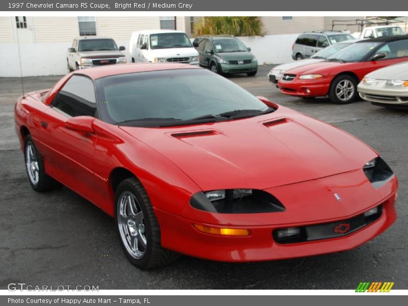 Bright Red / Medium Grey 1997 Chevrolet Camaro RS Coupe