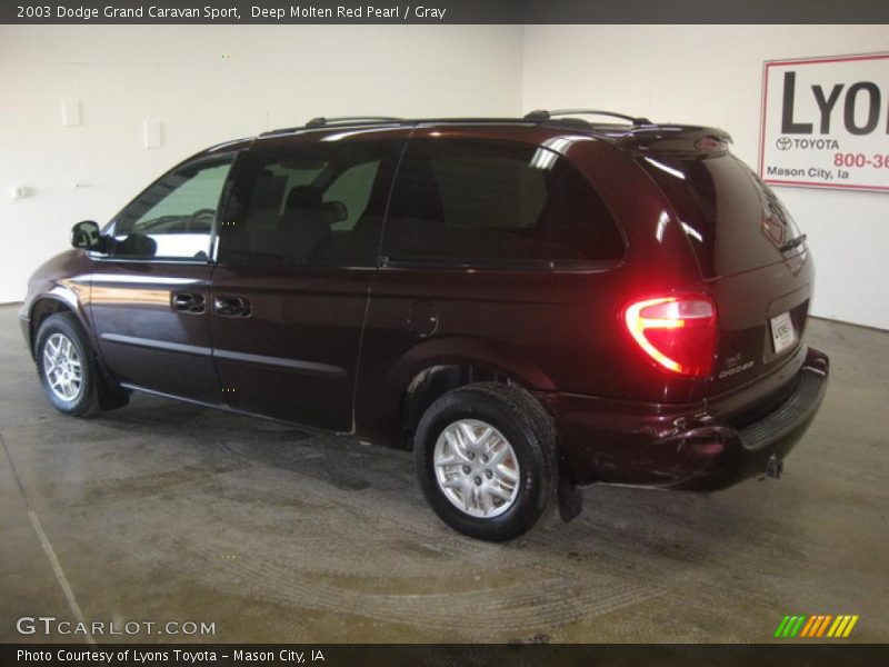 Deep Molten Red Pearl / Gray 2003 Dodge Grand Caravan Sport